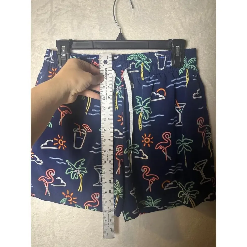 Chubbies “The‎ Neon Lights” S 5.5” Inseam Swim Trunks Size Medium